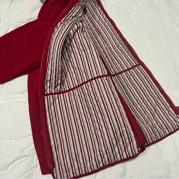 HILARY RADLEY - Vintage Red Quilted Jacket - Women’s L - Picture 12 of 13